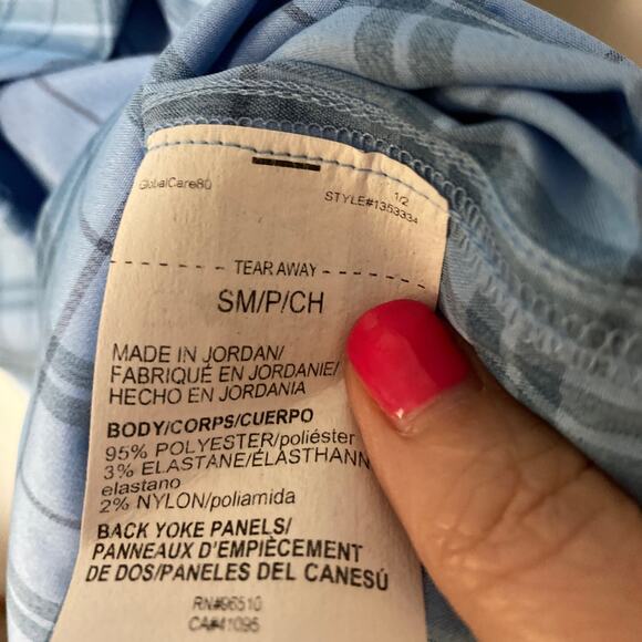 Under Armour Men's Blue Tide Chaser 2.0 Plaid Short Sleeve UPF 30 Size Small - Picture 8 of 12